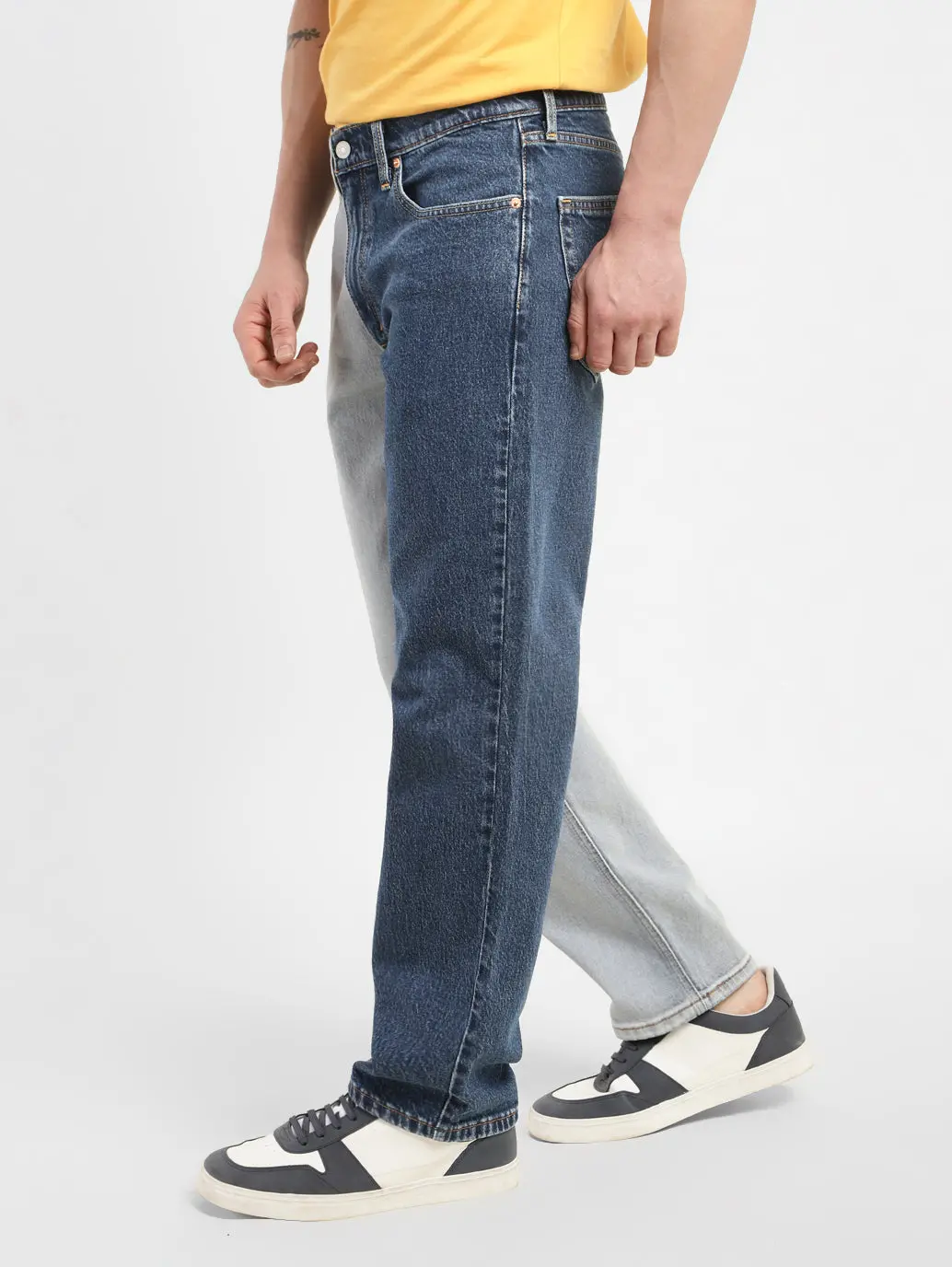 Men's 550'92 Blue Loose Fit Mid Rise Jeans 4