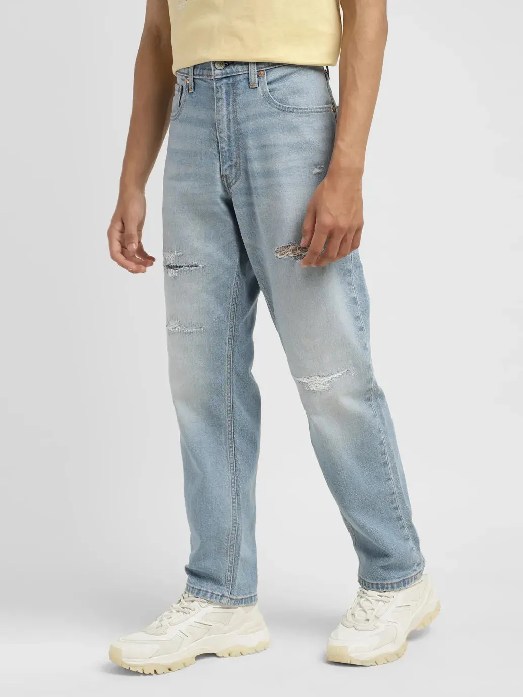 Men's 550 Blue Loose Fit Mid Rise Jeans 4