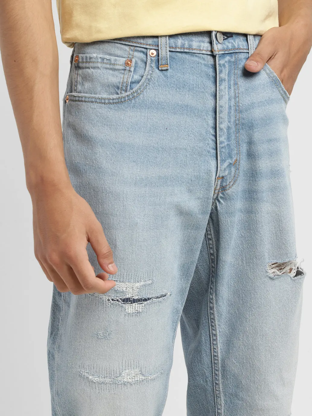 Men's 550 Blue Loose Fit Mid Rise Jeans 6