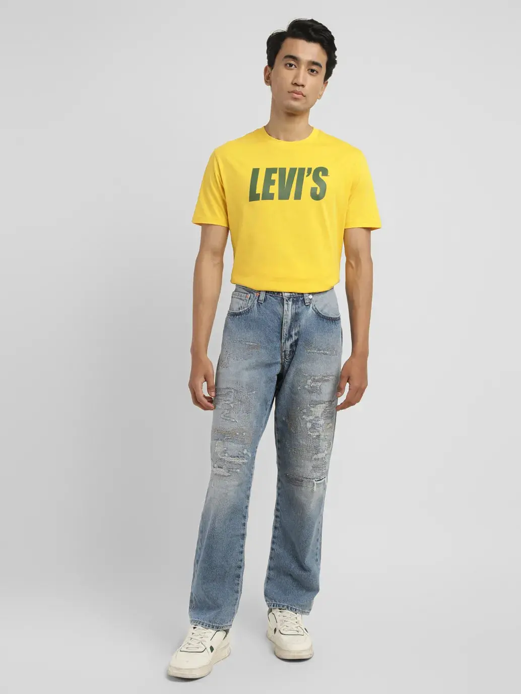 Men's 550 Blue Loose Fit Mid Rise Jeans 1