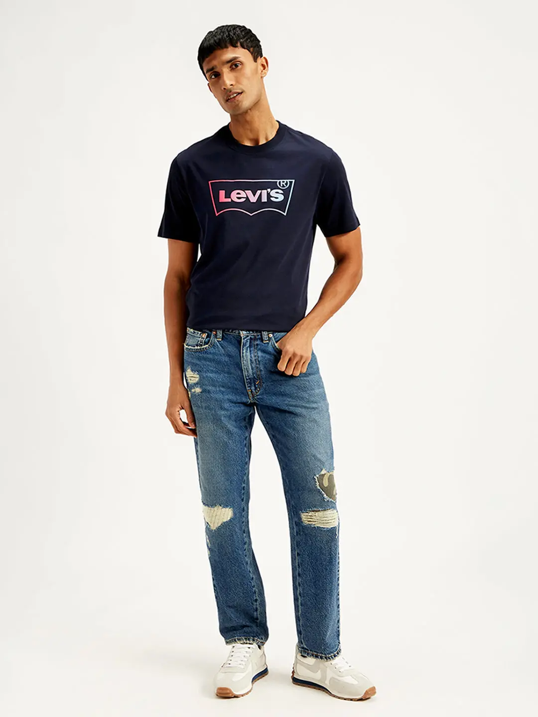 Men's 550'92 Blue Loose Fit Mid Rise Jeans 1