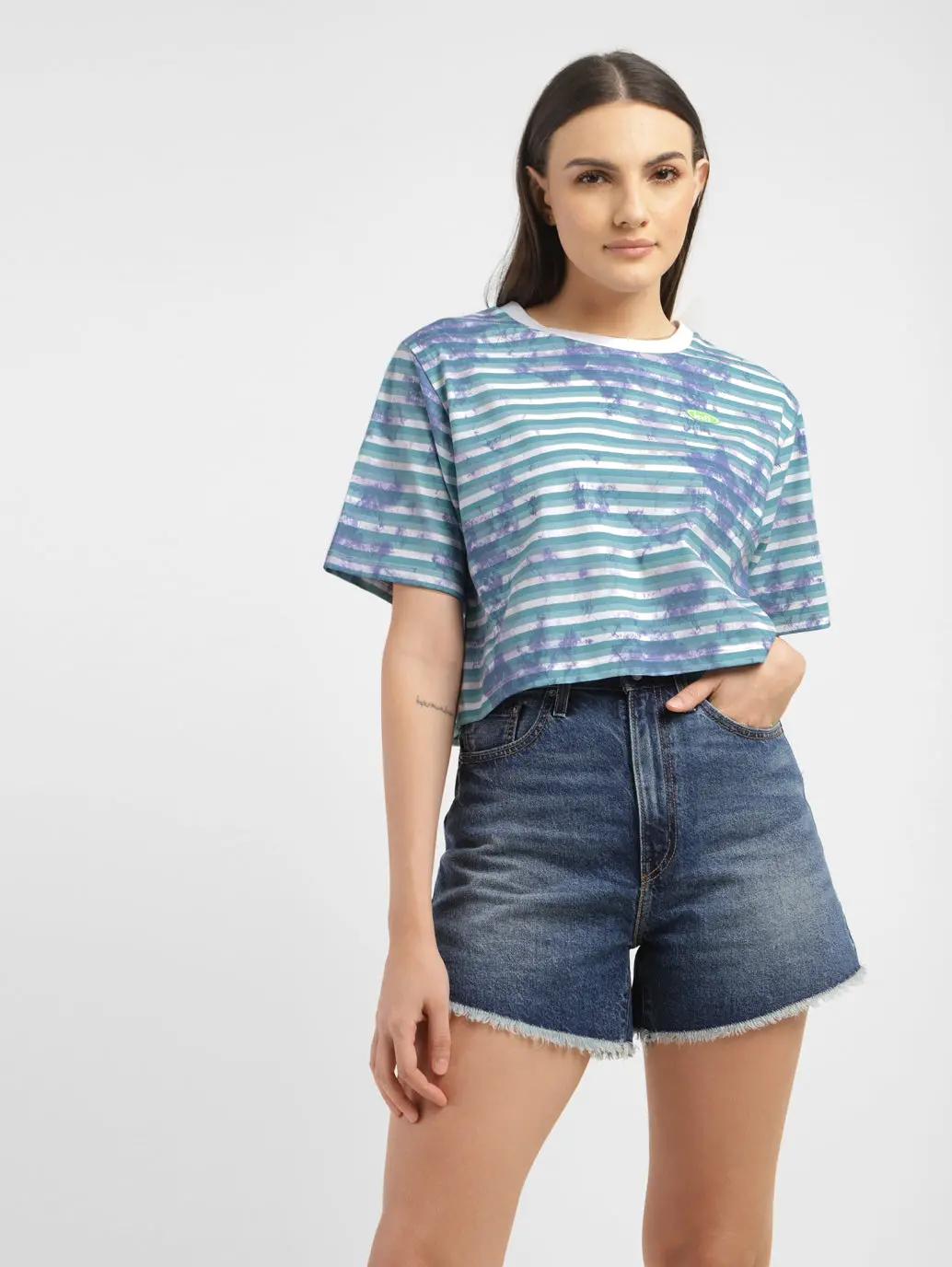 Women's Striped Regular Fit T-Shirt 1