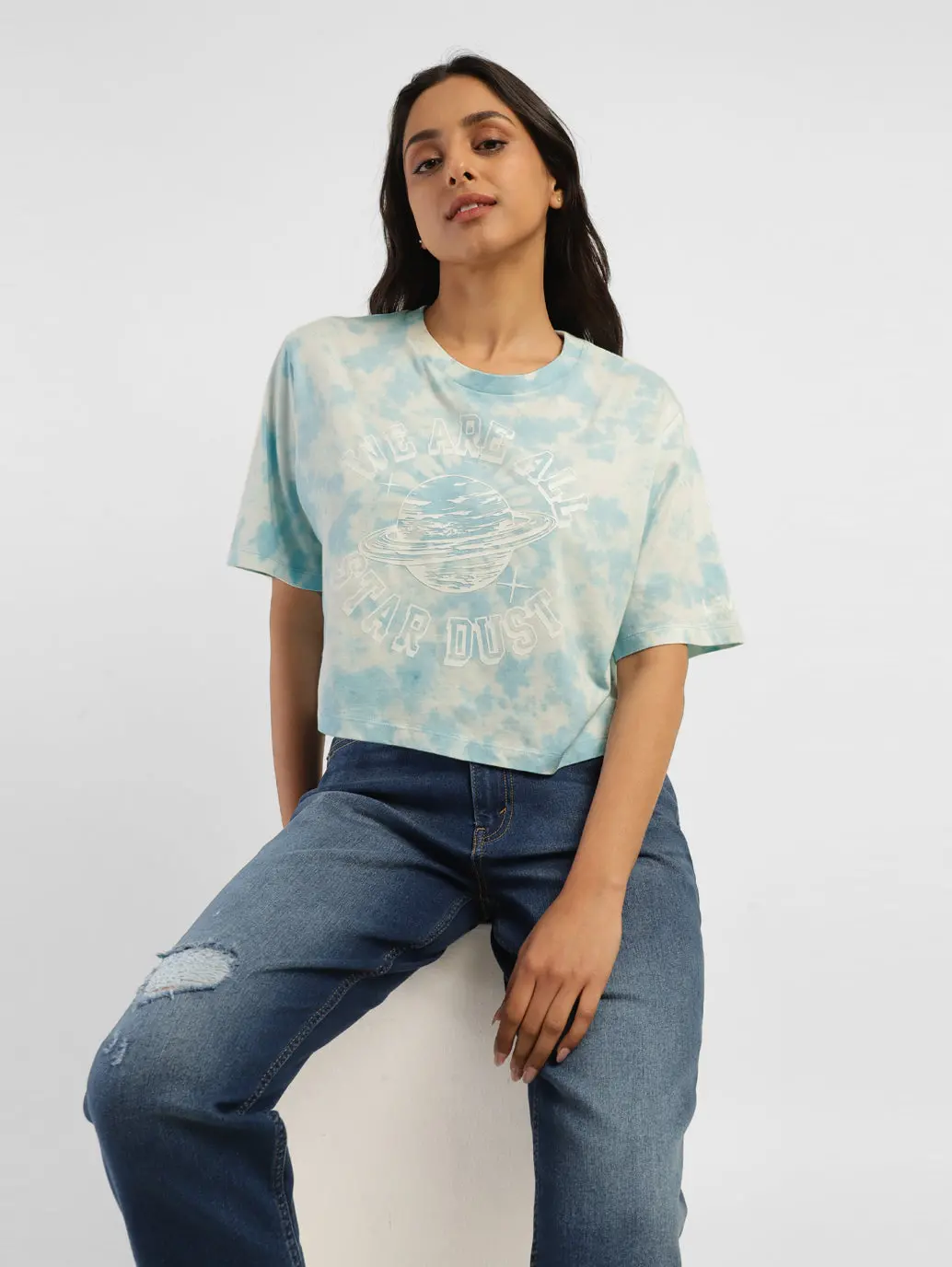 Women's Tie-Dye Boxy Fit T-Shirt 1