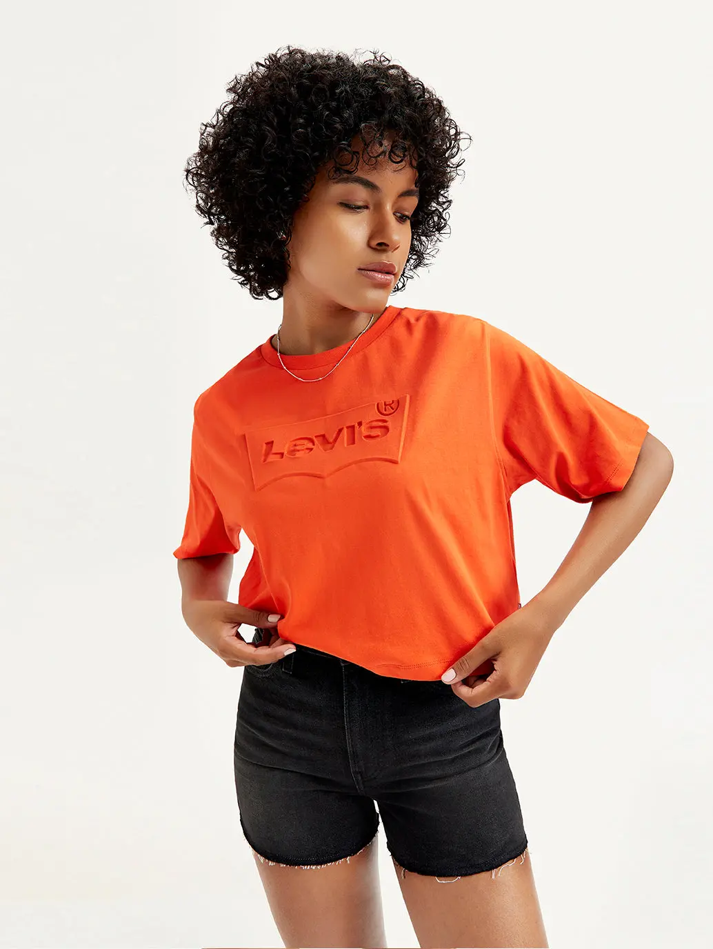 Women's Brand Logo Loose Fit T-Shirt 1