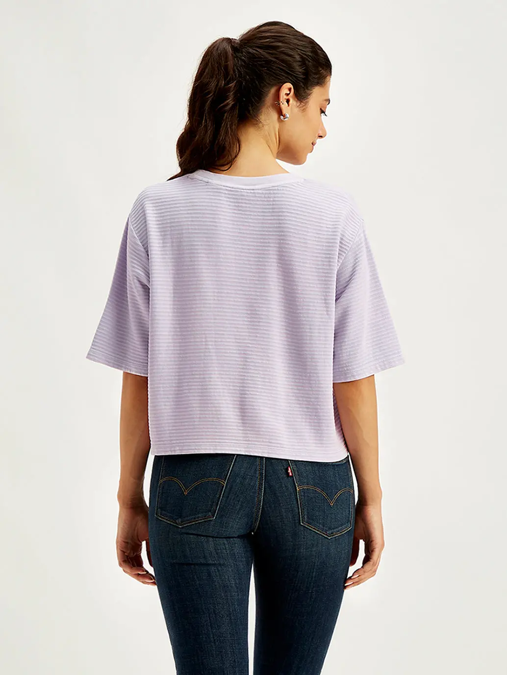 Women's Textured Relaxed Fit T-Shirt 5