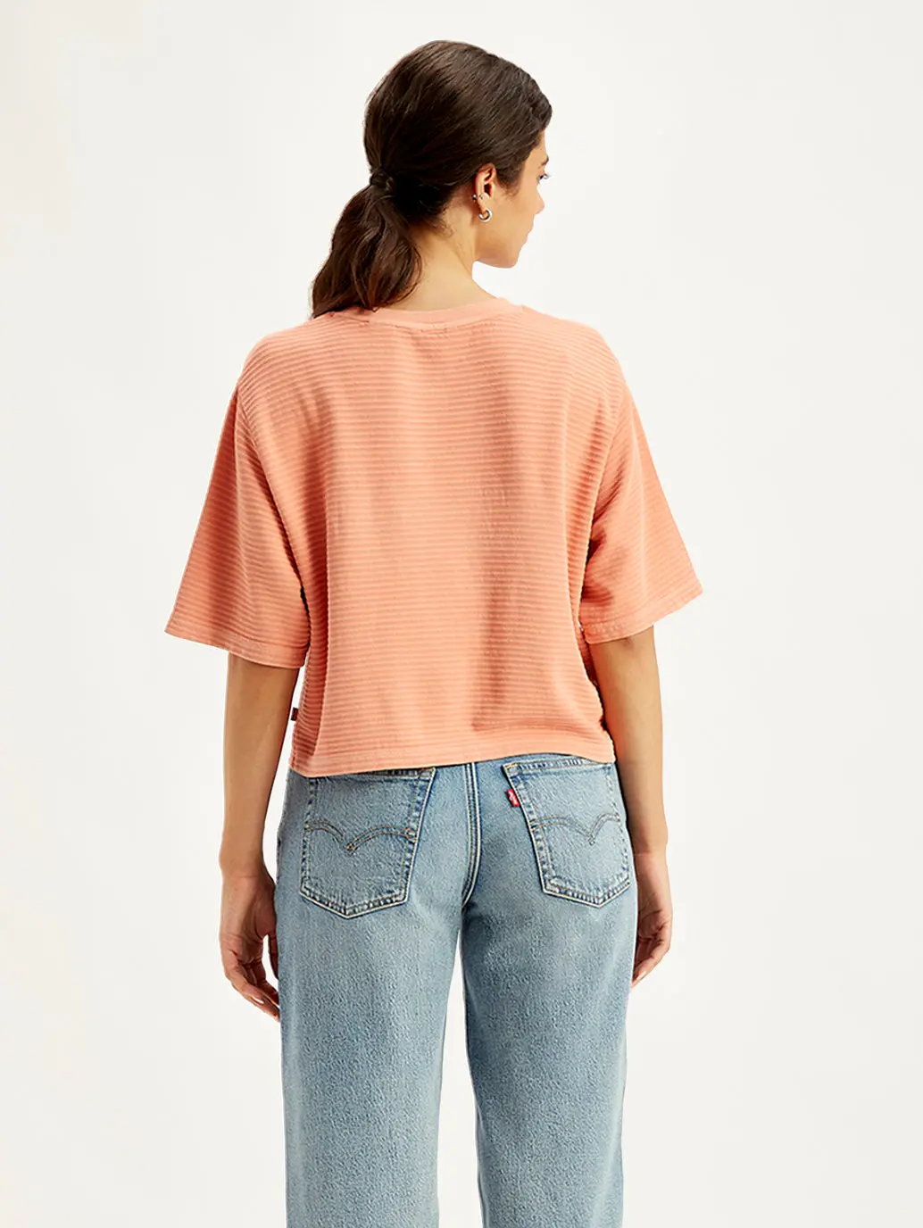 Women's Textured Relaxed Fit T-Shirt 5