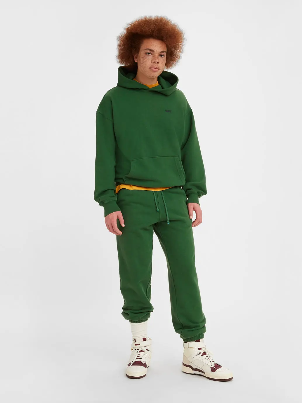 Men's Gold Tab Green Sweatpants 1
