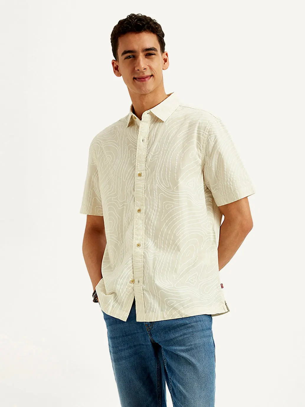 Men's Abstract Loose Fit Shirt 1