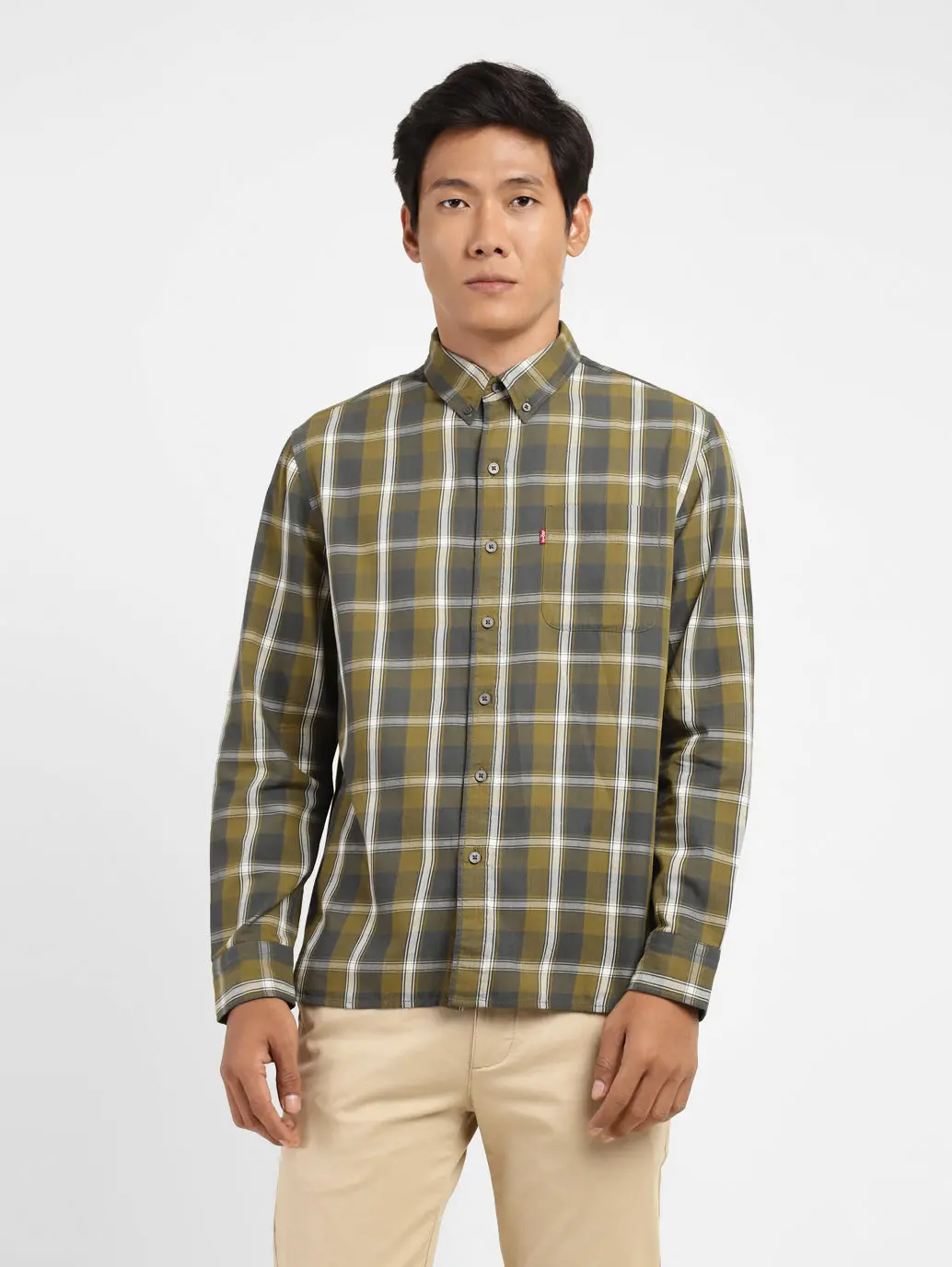 Men's Checkered Slim Fit Shirt 1