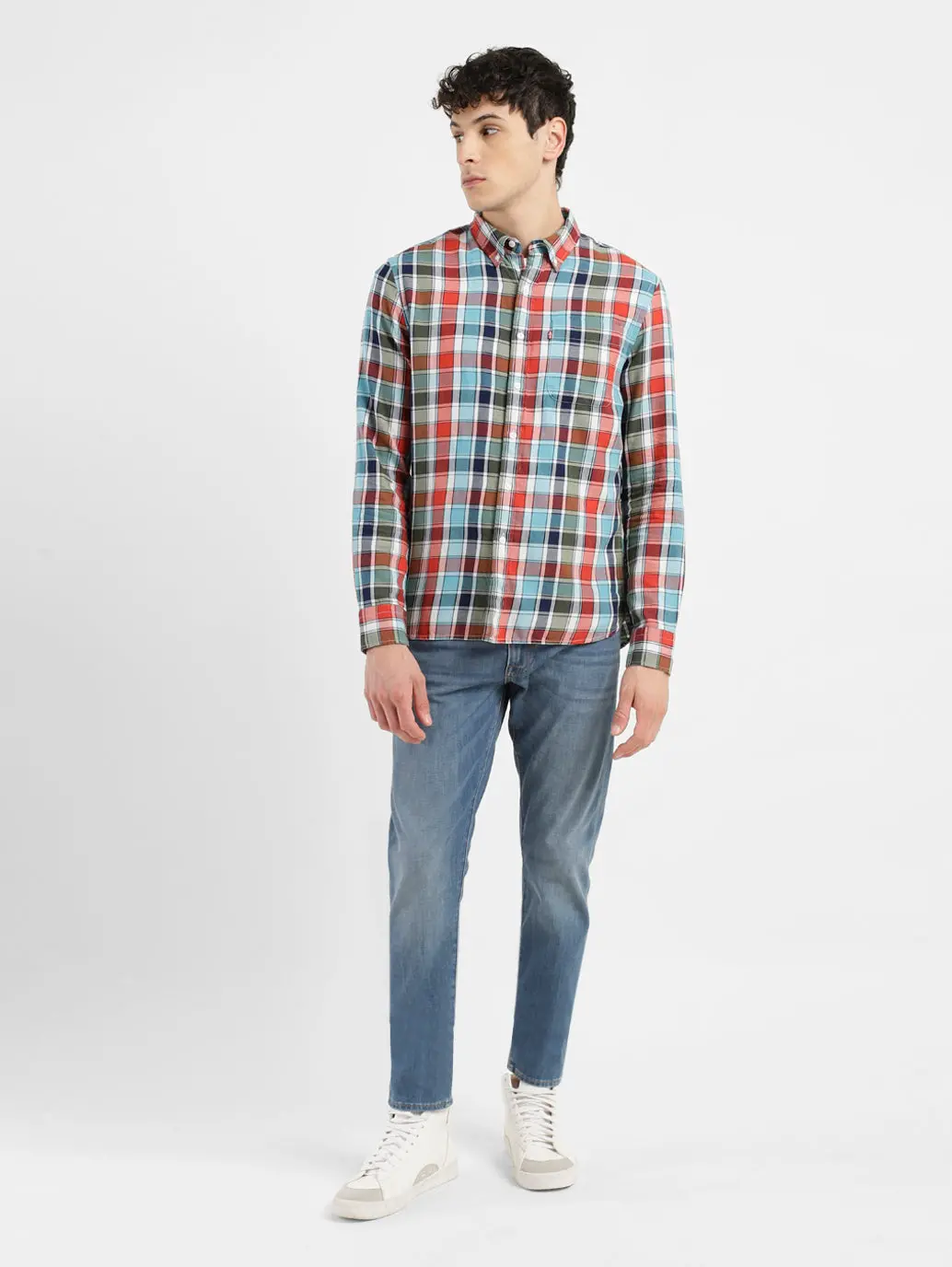 Men's Chekered Slim Fit Shirts 1