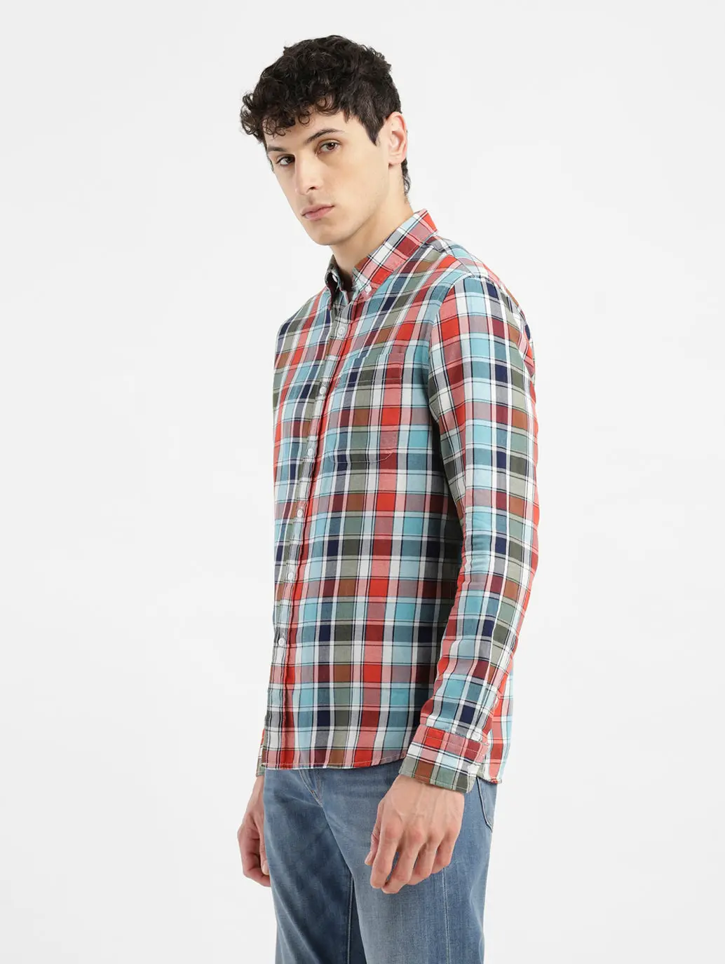Men's Chekered Slim Fit Shirts 4