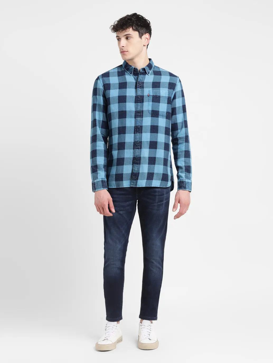 Men's Checked Slim Fit Shirt 1