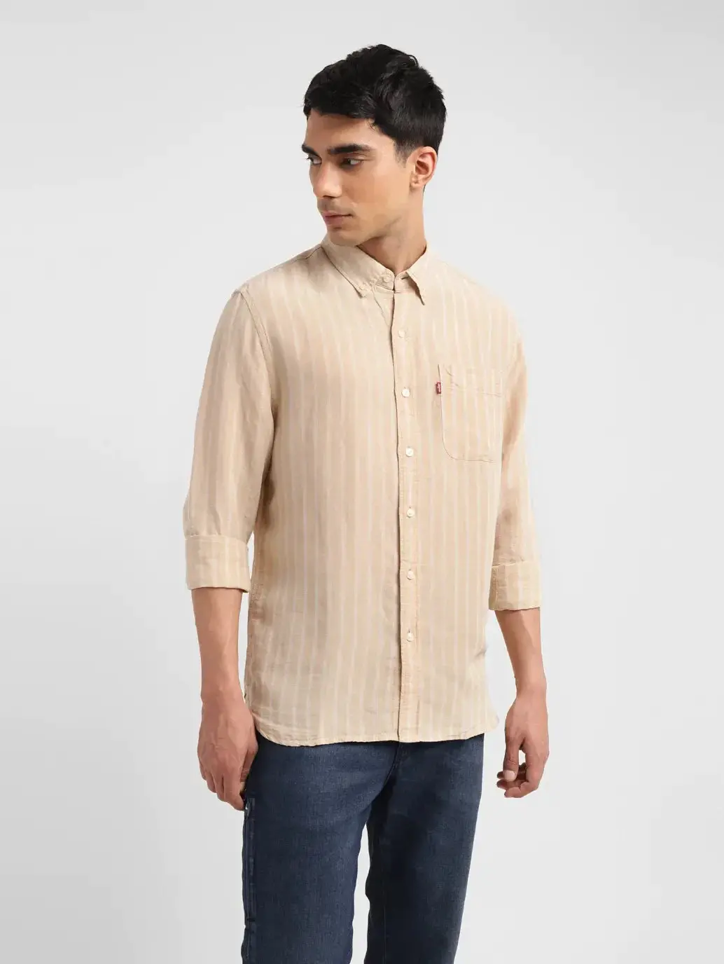 Men's Striped Slim Fit Shirt 1