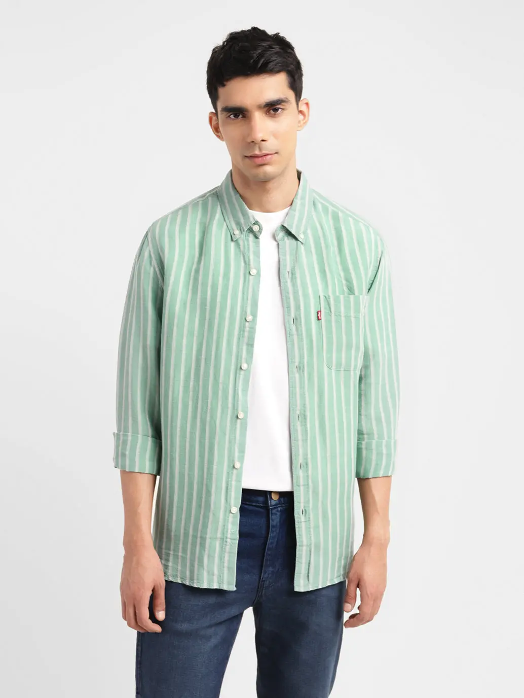 Men's Striped Slim Fit Shirt 1