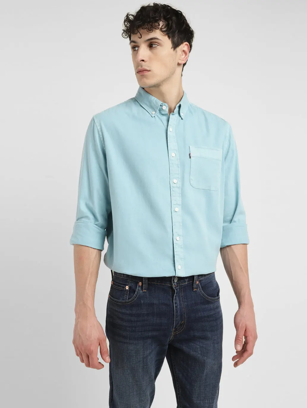 Men's Solid Slim Fit Shirt 1