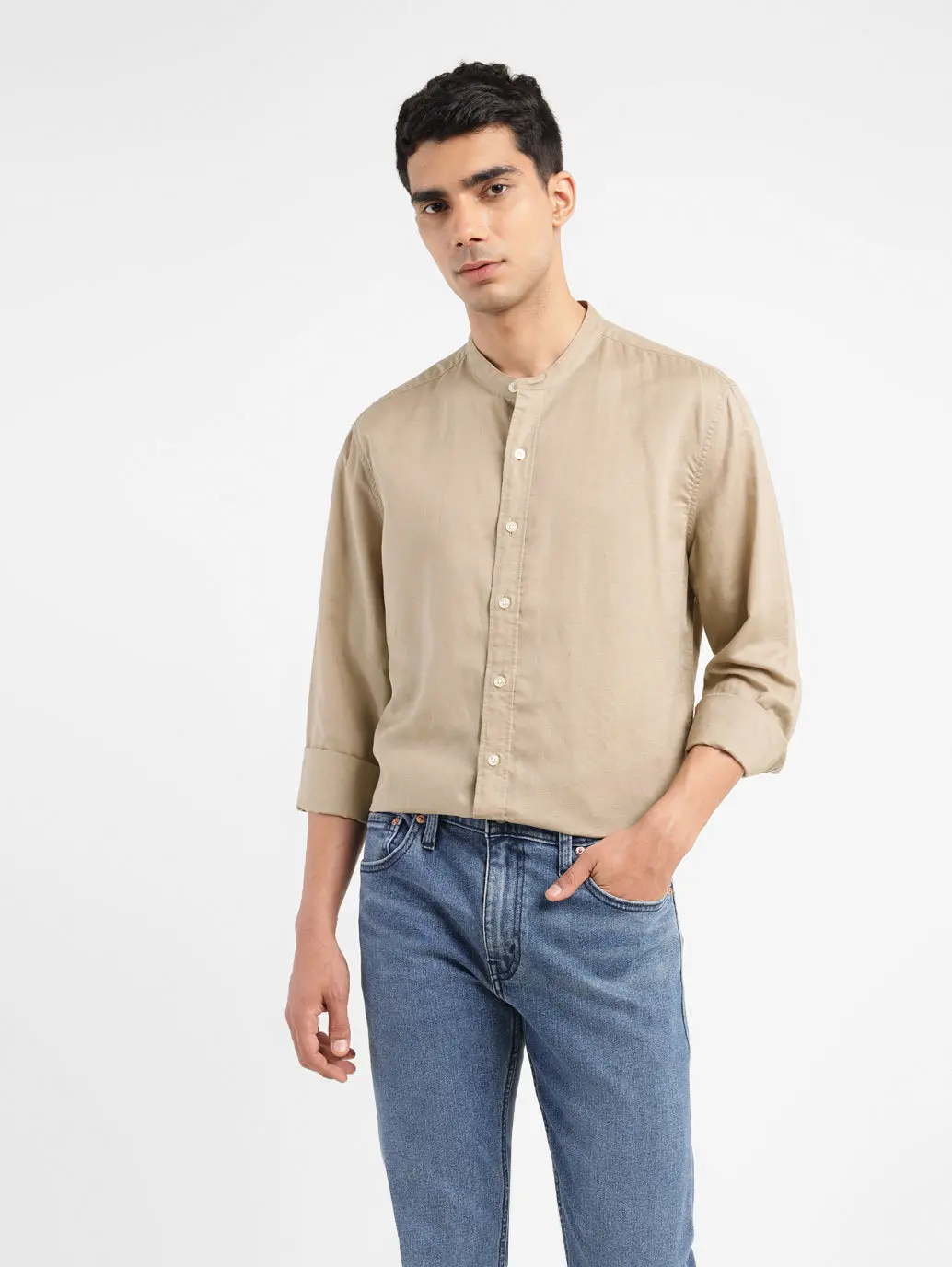 Men's Solid Slim Fit Shirt 1