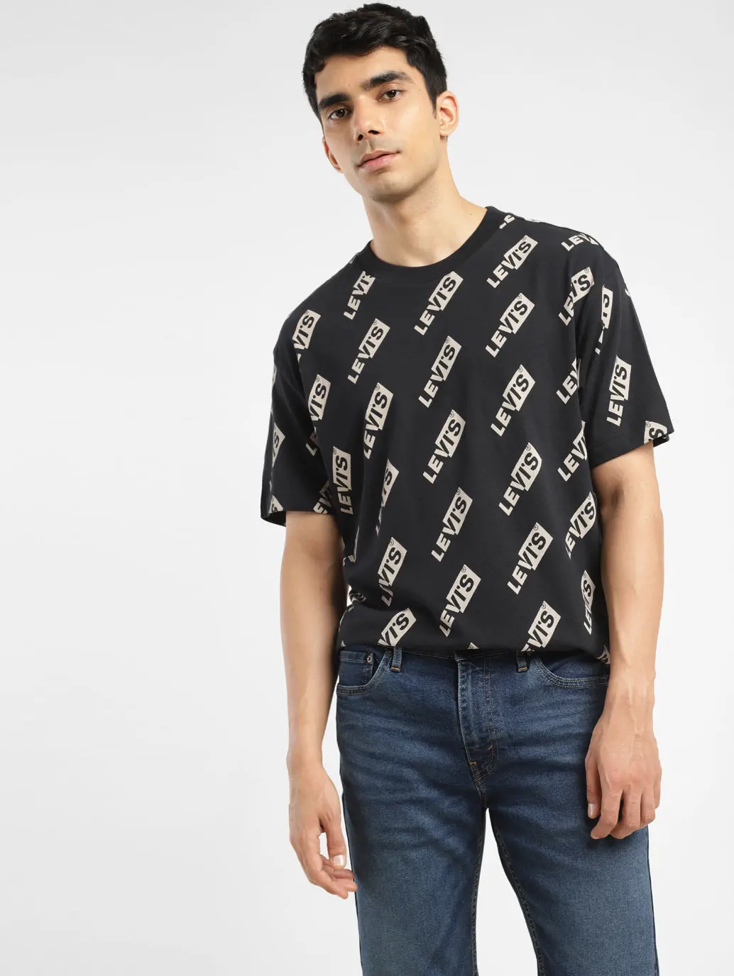 Men's Brand Logo Crew Neck T-Shirt 1