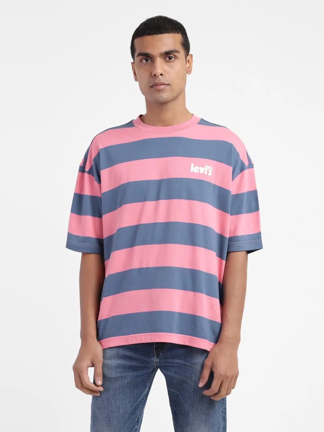 Men's Striped Crew Neck T-Shirt 1