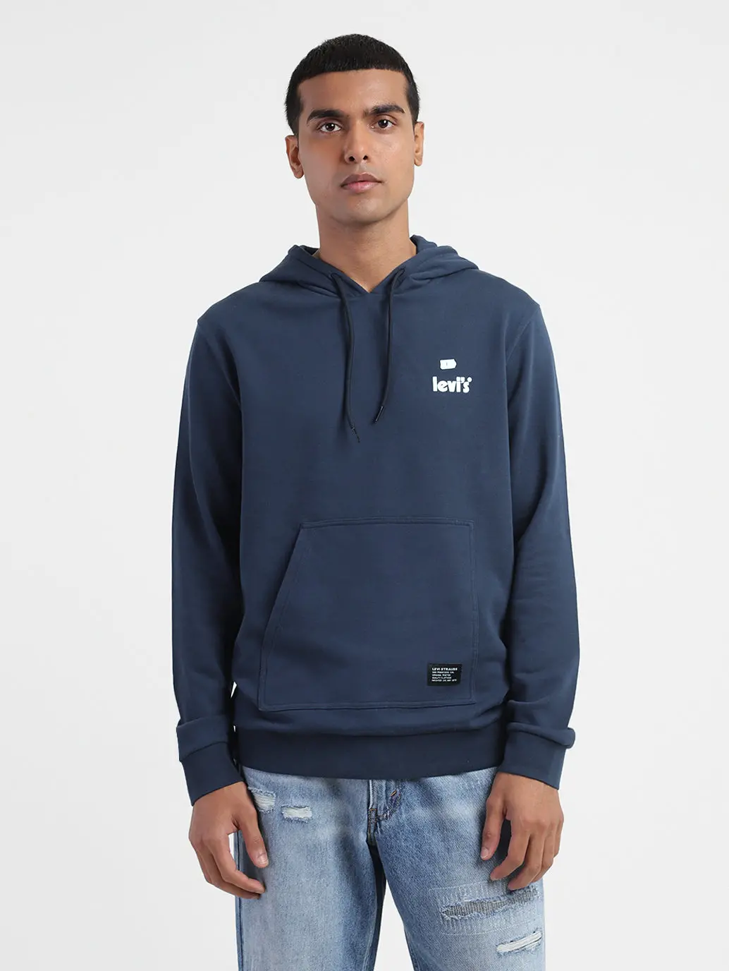 Men's Solid Hooded Sweatshirt 1
