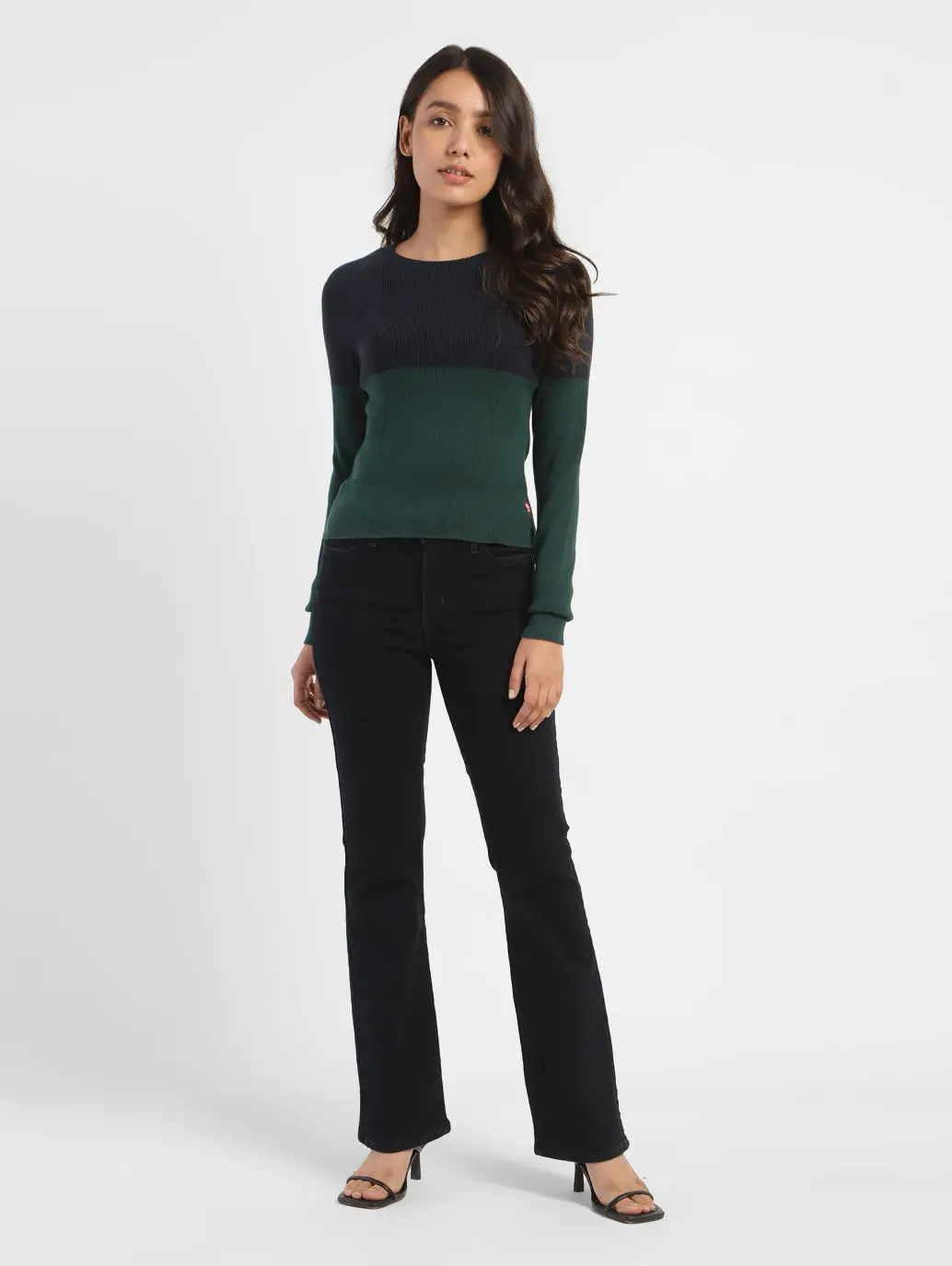 Women's Colorblock Crew Neck Sweater 5