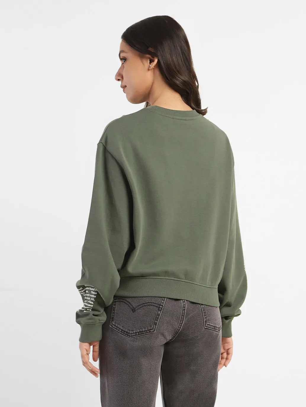 Women's Graphic Print Crew Neck Sweatshirt 3
