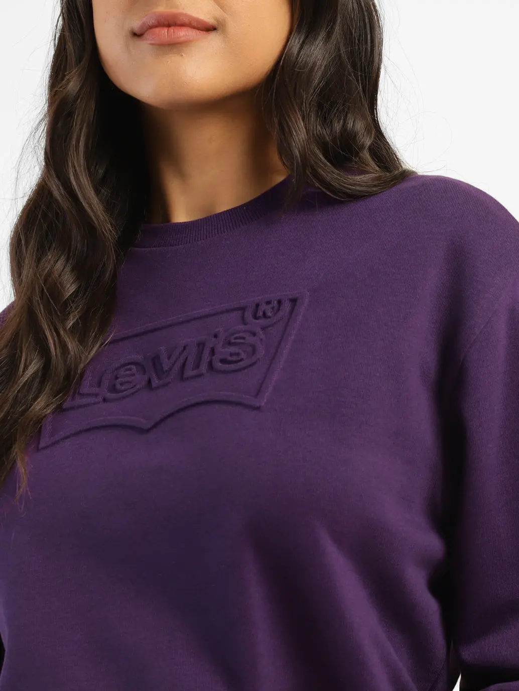 Women's Brand Logo Regular Fit Crew Neck Sweatshirt 5