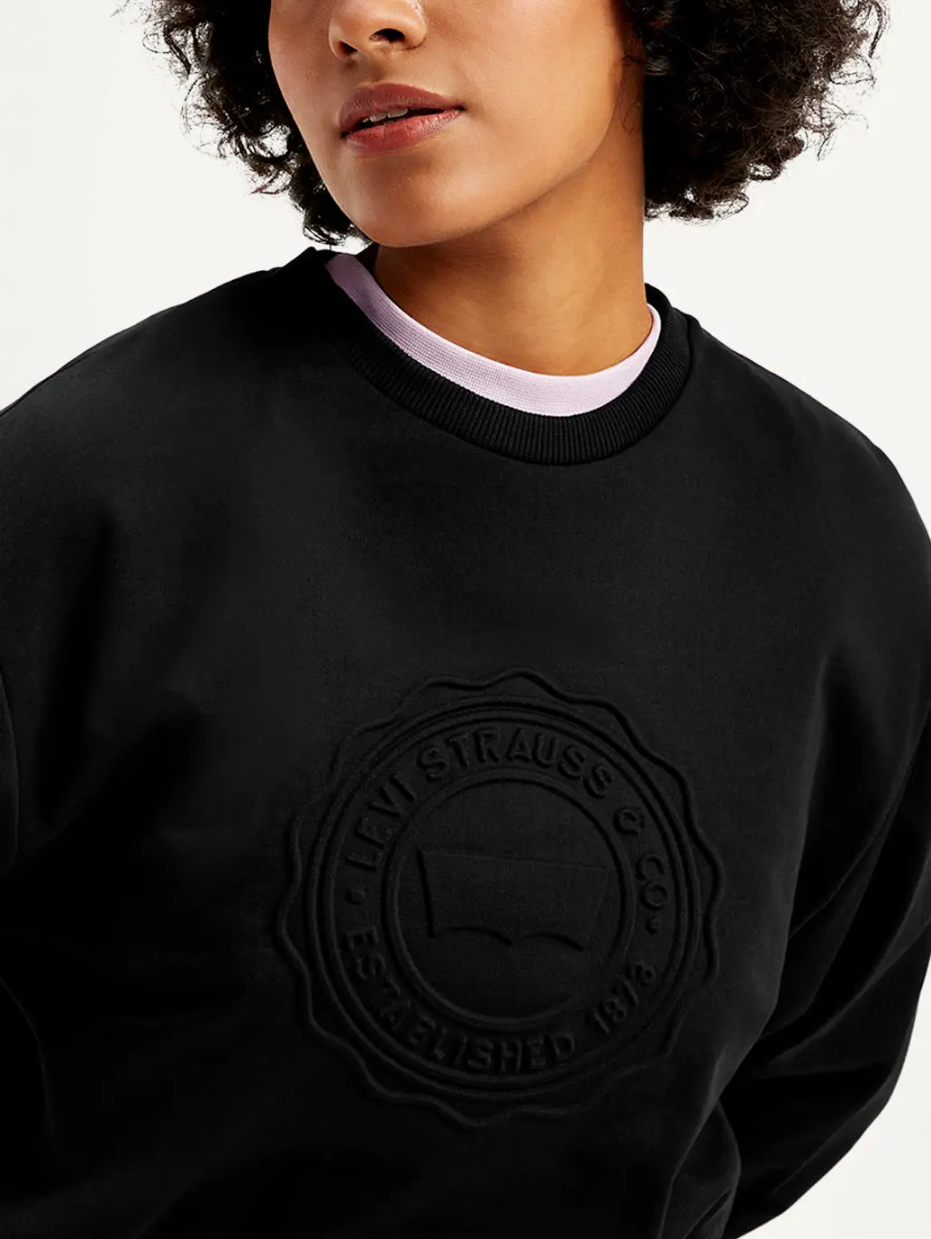 Women's Embossed Regular Fit Sweatshirt 4