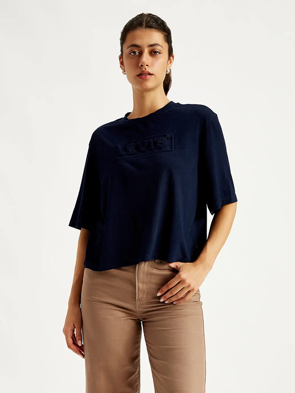 Women's Brand Logo Loose Fit T-Shirt 1