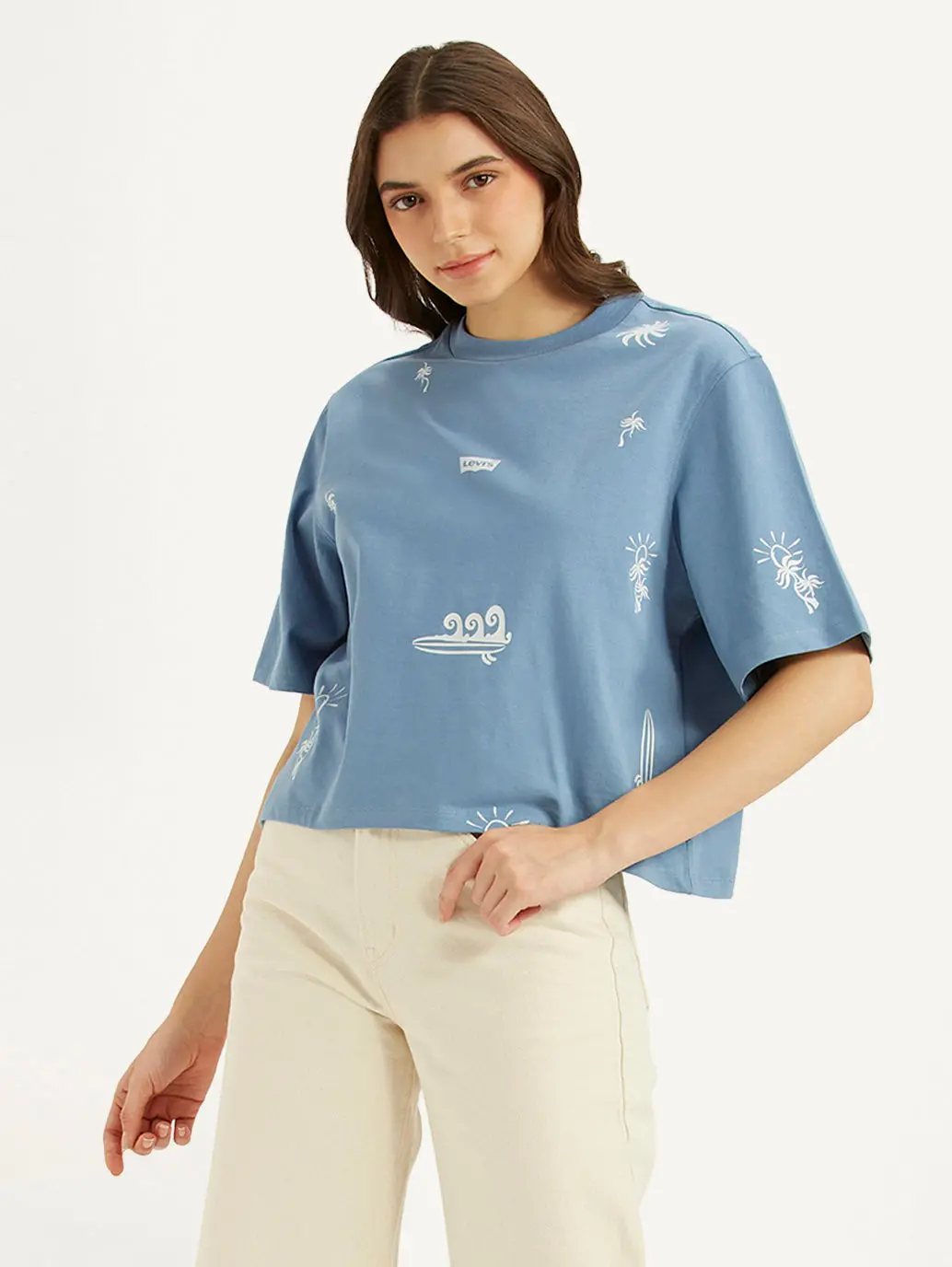 Women's Printed Sporty Fit T-Shirt 1