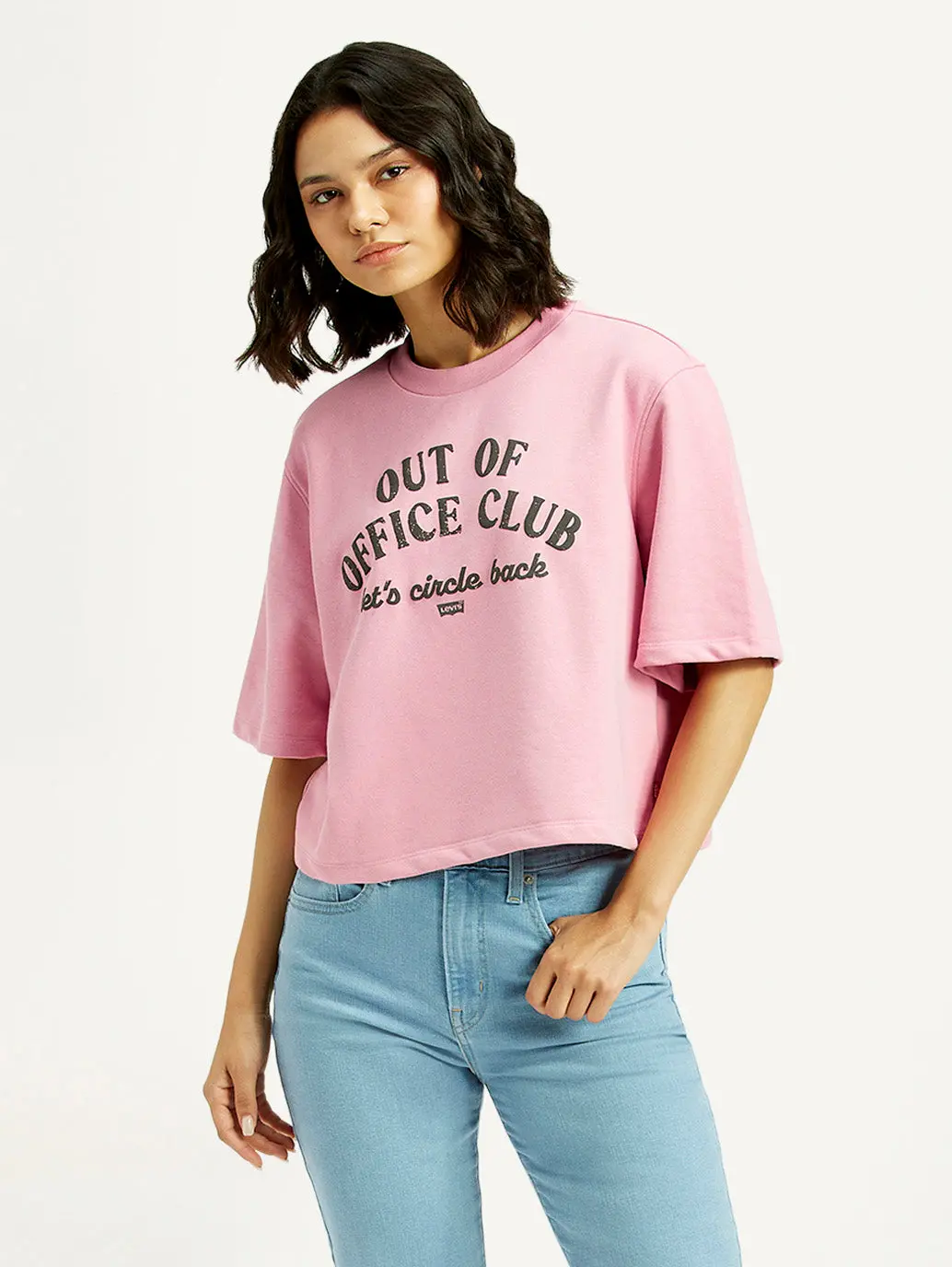 Women's Typographic Print Relaxed Fit T-Shirt 1
