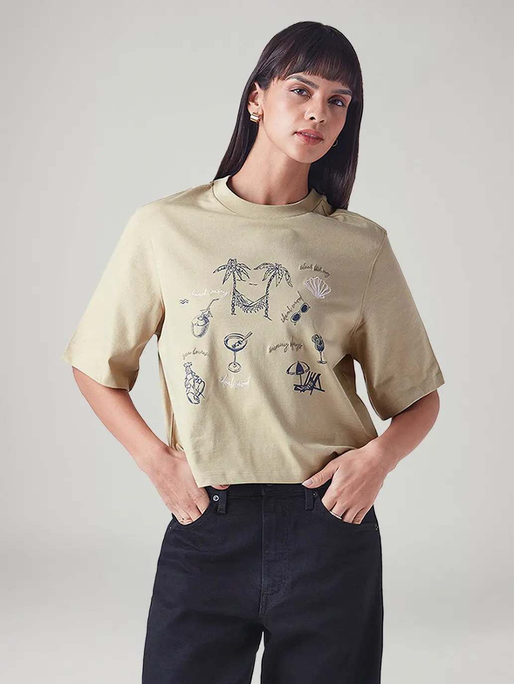 Women's Printed Relaxed Fit T-Shirt 1