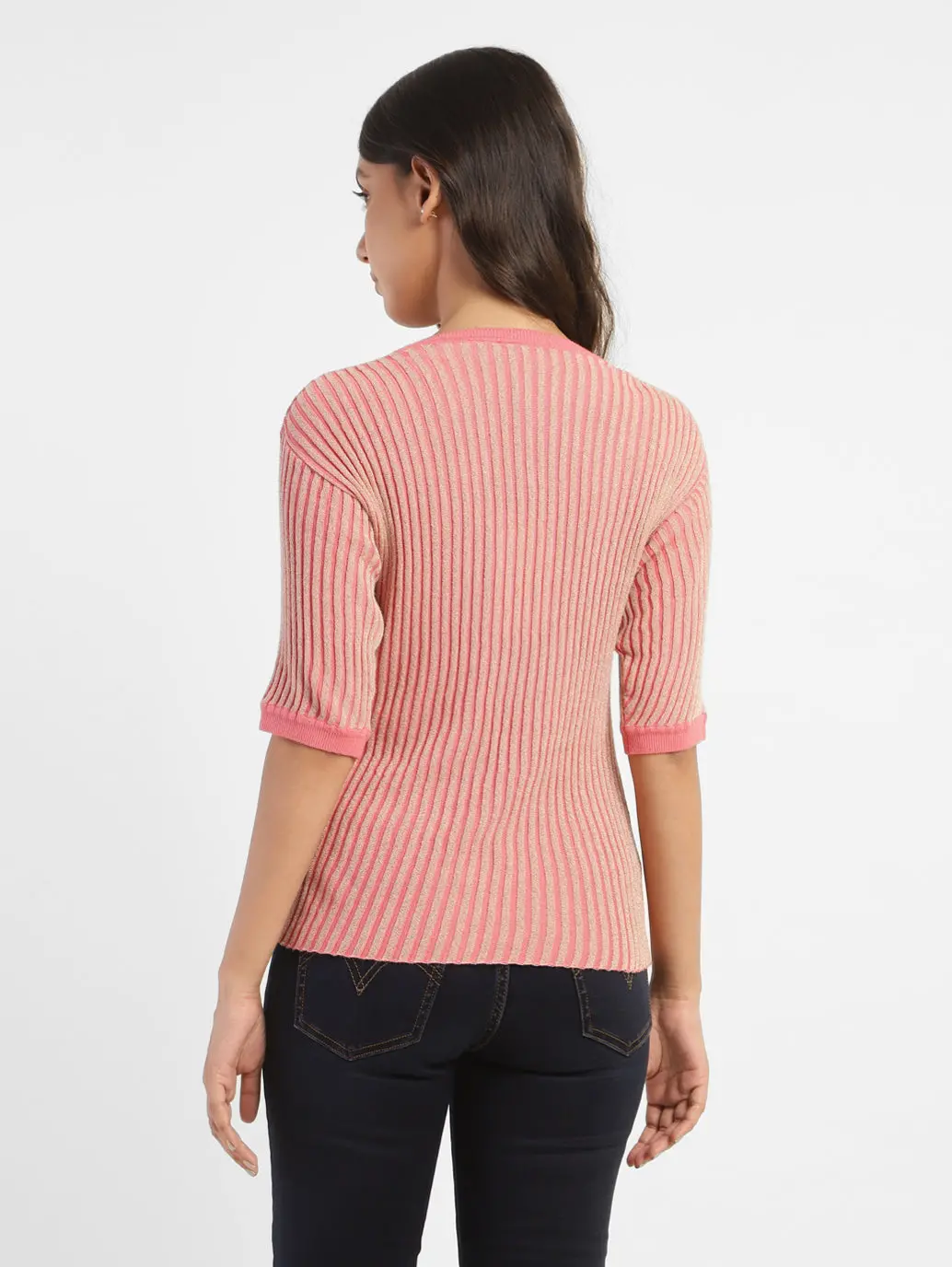 Women's Striped Round Neck Top 3