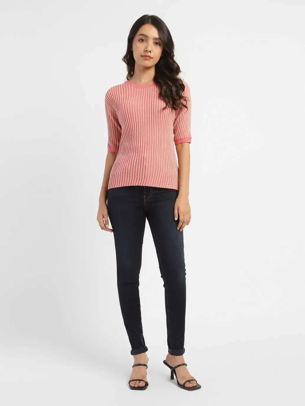 Women's Striped Round Neck Top 5