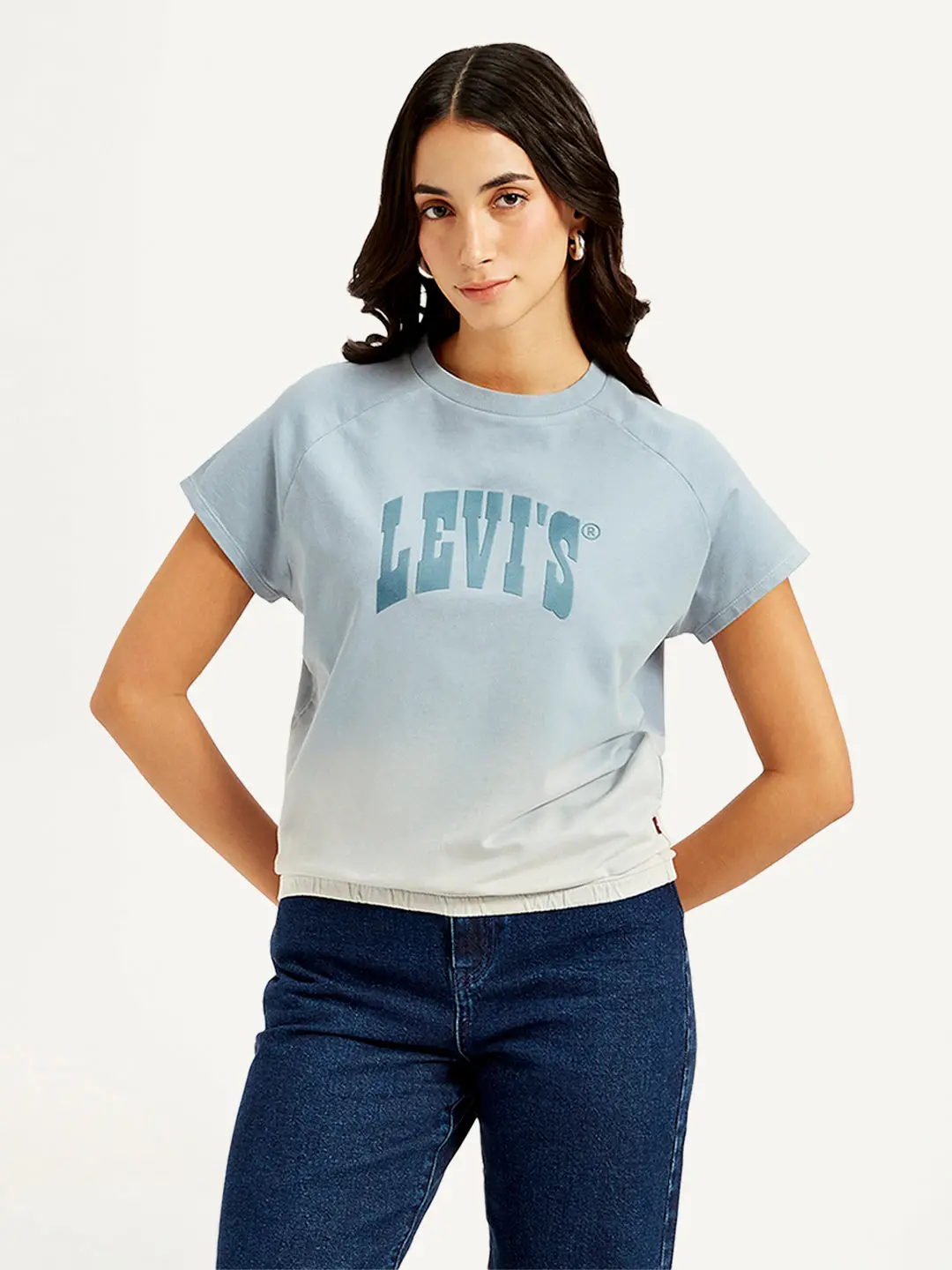 Women's Brand Logo Crew Neck Top 2