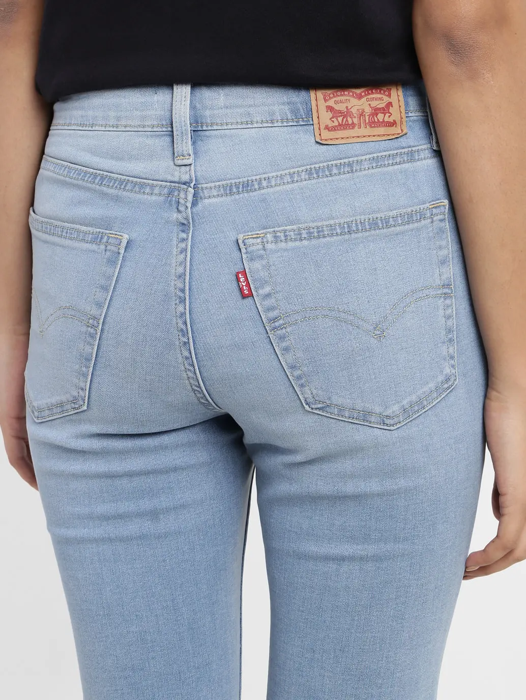 Women's 726 Blue Flared Fit High Rise Jeans 6