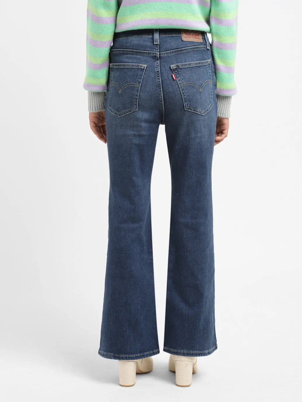 Women's 726 Indigo Flared Fit High Rise Jeans 3