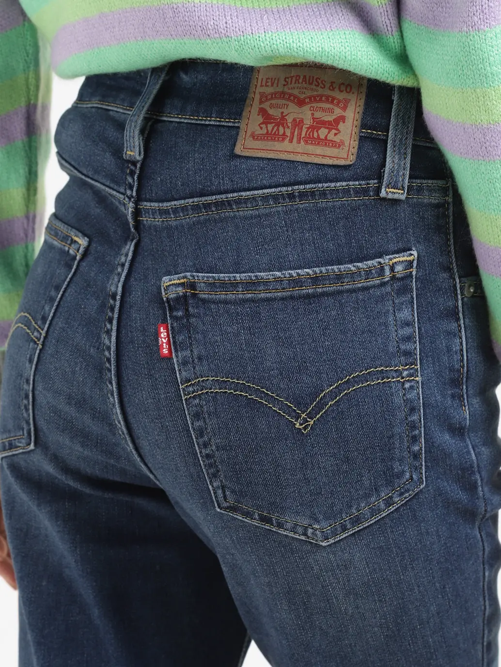 Women's 726 Indigo Flared Fit High Rise Jeans 6