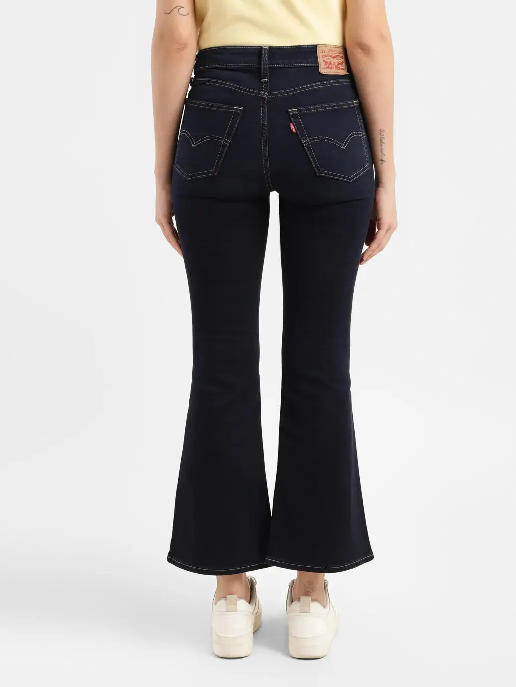 Women's 726 Blue Flared Fit High Rise Jeans 3