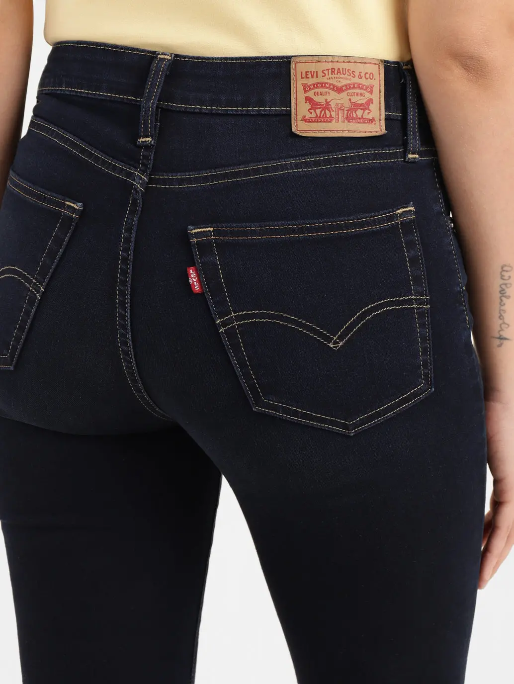 Women's 726 Blue Flared Fit High Rise Jeans 6