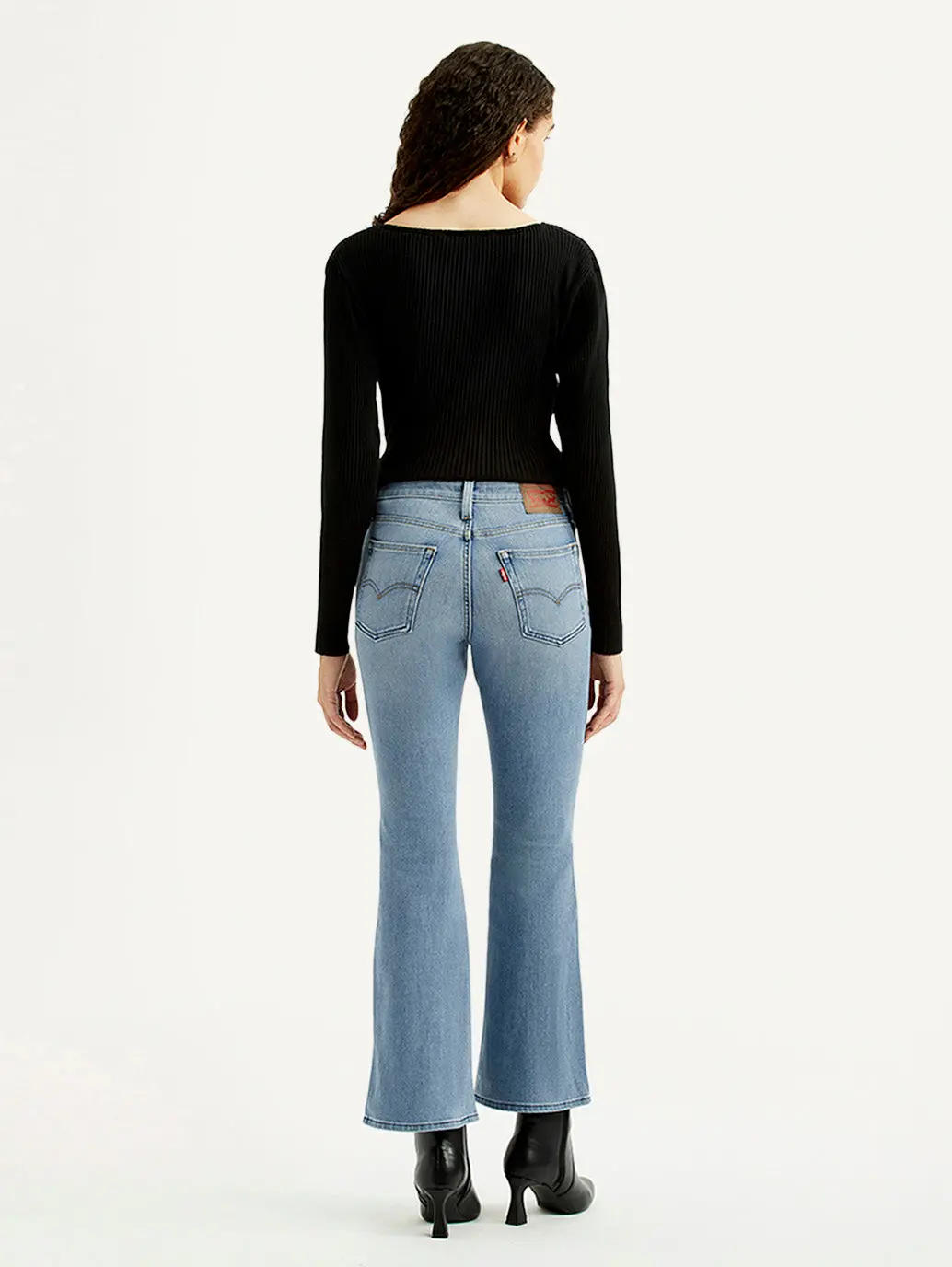 Women's 726 Light Blue Flared Fit High Rise Jeans 5