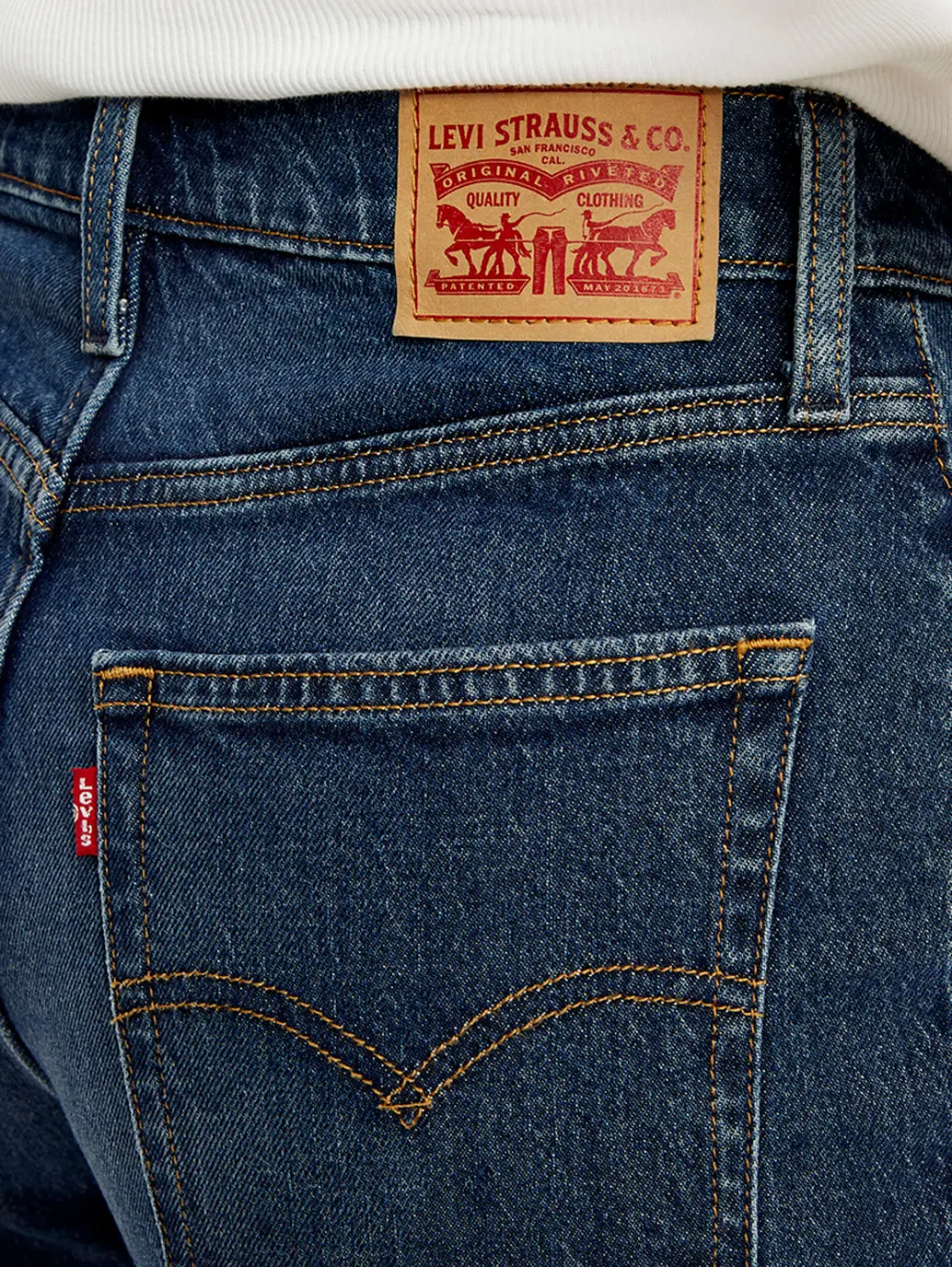 Women's 94 Blue Baggy Fit Mid Rise Jeans 6