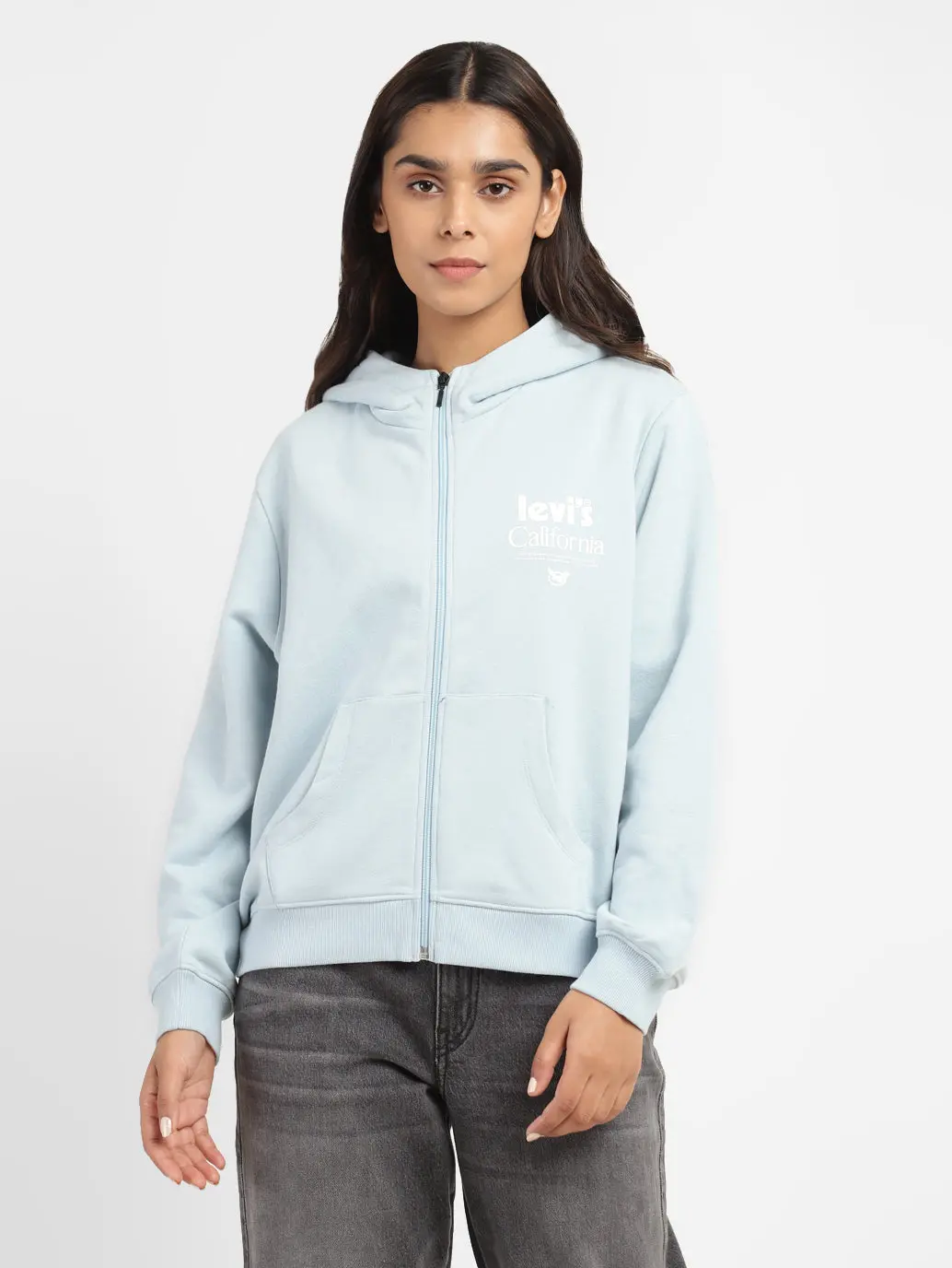 Women's Brand Logo Hooded Sweatshirt 1