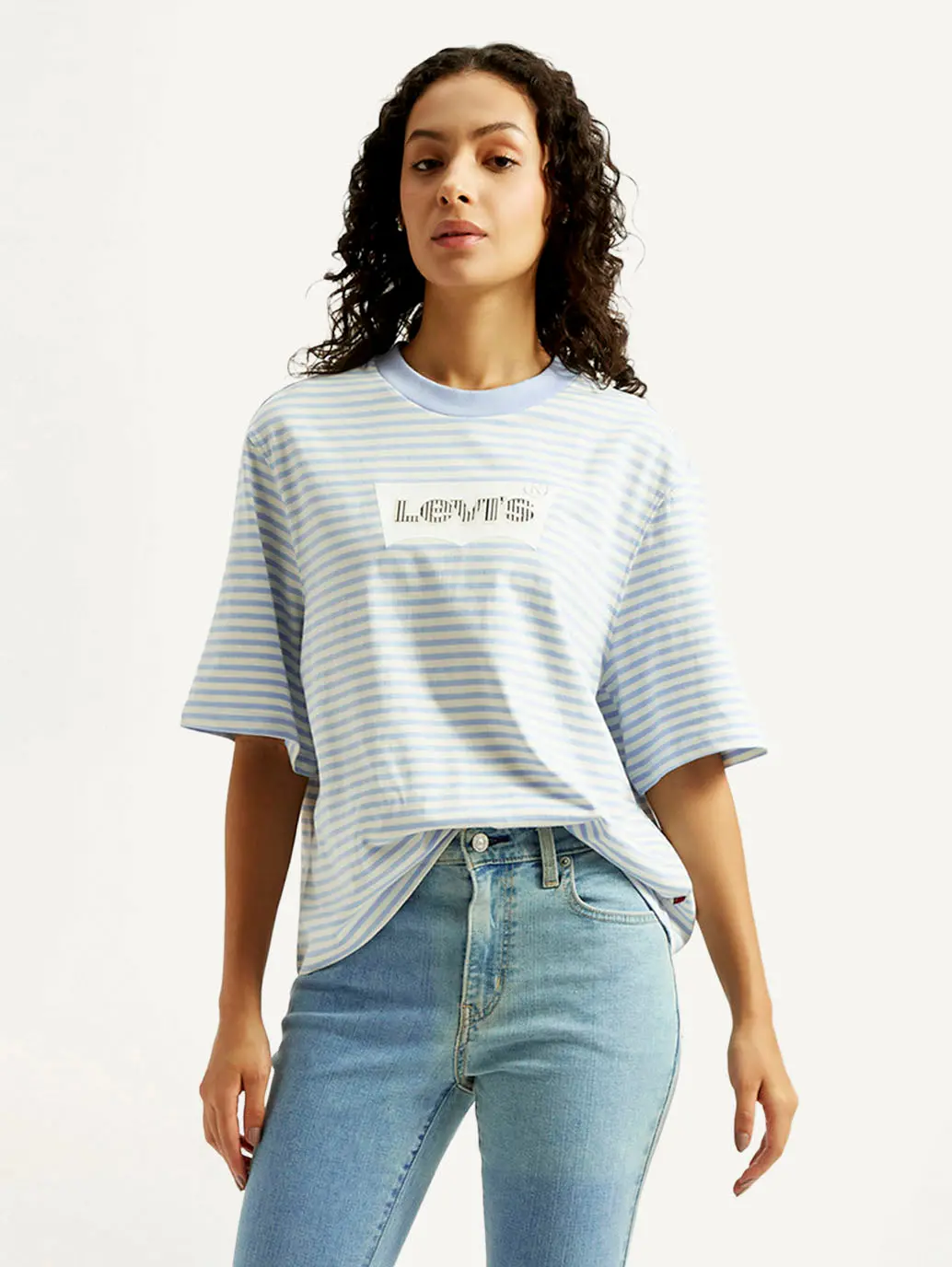 Women's Striped Relaxed Fit T-Shirt 1