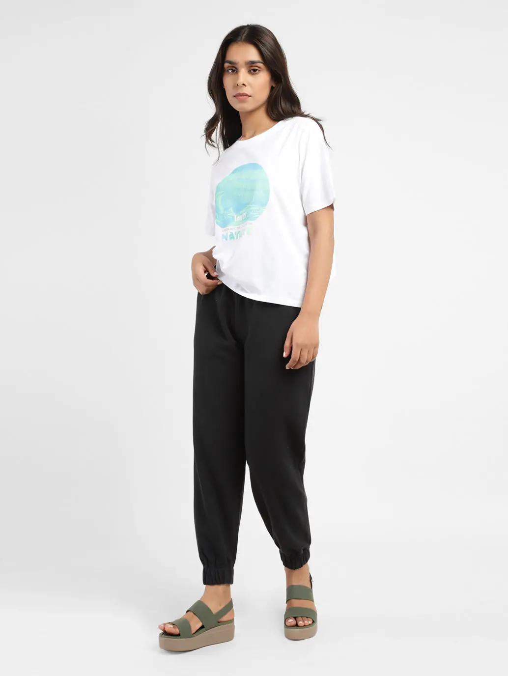 Women's High Rise Loose Fit Joggers 1