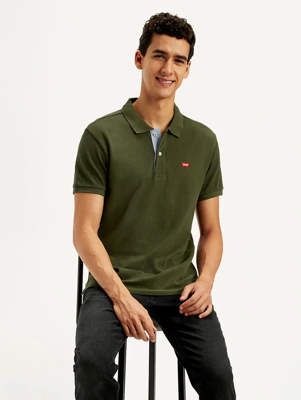 Men's Solid Slim Fit Polo T-Shirt 1