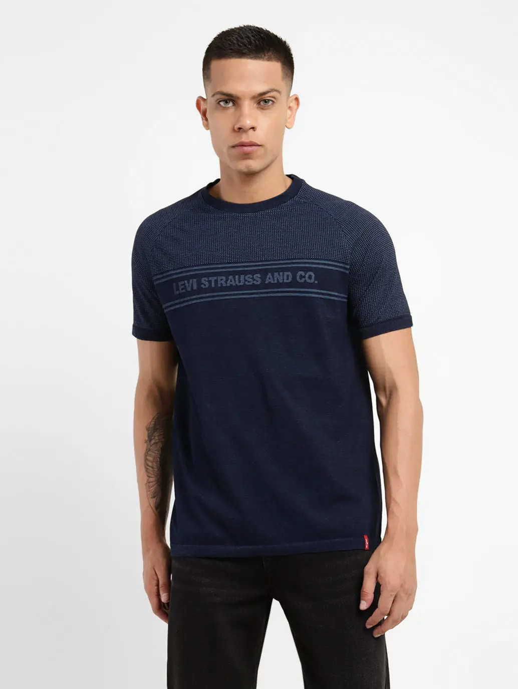 Men's Brand Logo Crew Neck T-Shirt 1