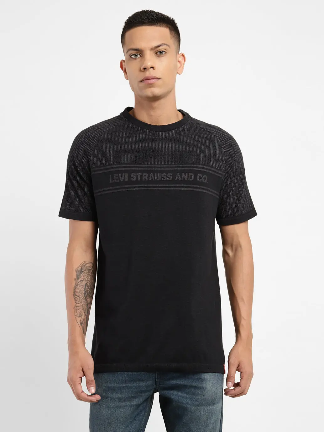 Men's Brand Logo Crew Neck T-Shirt 1