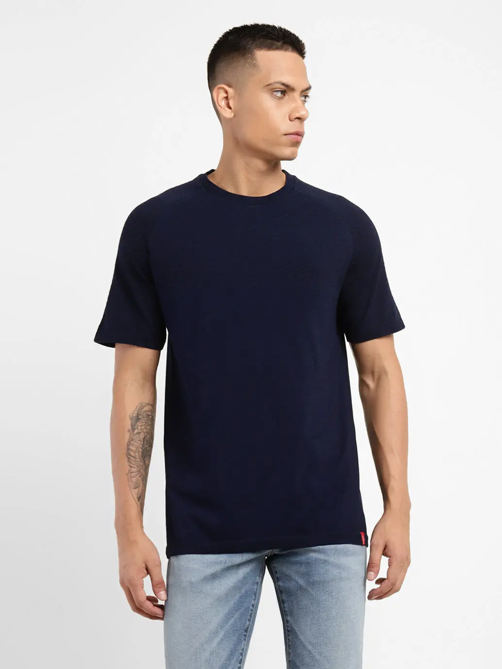 Men's Solid Crew Neck T-Shirt 1