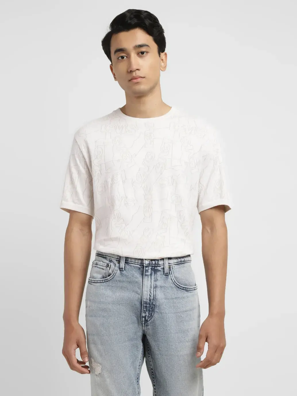 Men's Brand Logo Slim Fit T-Shirt 1