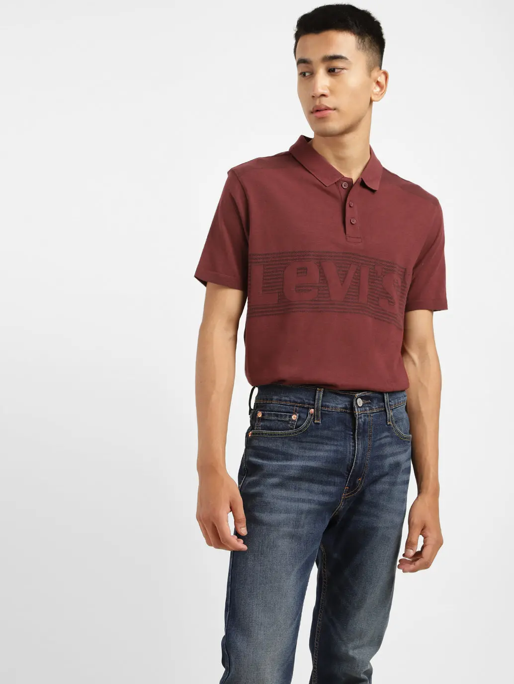 Men's Solid Polo T-Shirt 1